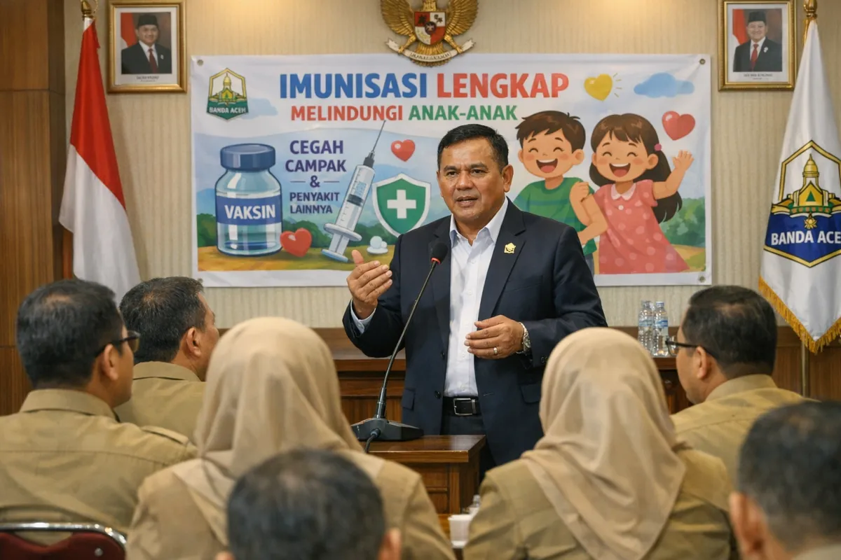 Imunisasi Lengkap Banda Aceh: ASN Jadi Contoh, Campak Mengintai