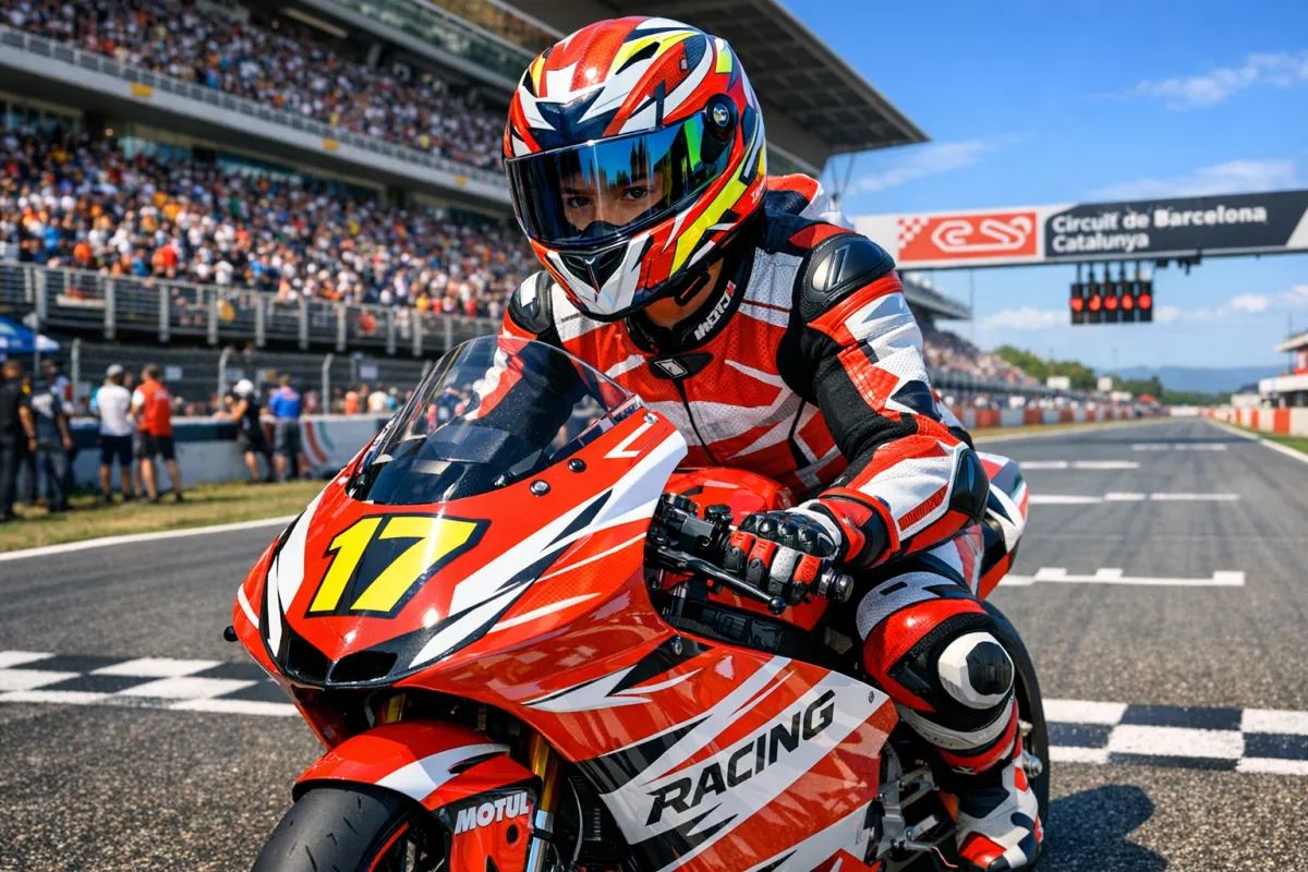 Kiandra Ramadhipa Start Depan Moto3 Junior 2026 Catalunya