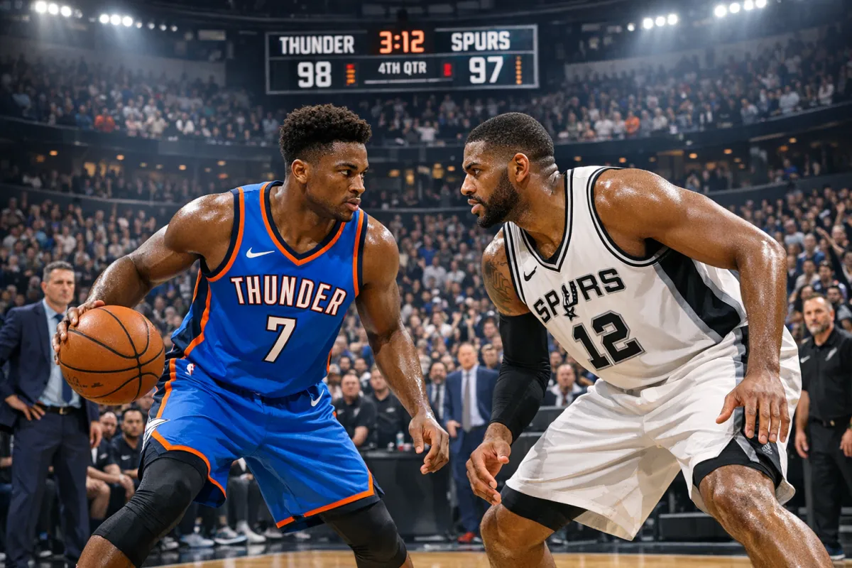 WCF Thunder vs Spurs: SGA Kuasai Seri, Wembanyama Tertekan