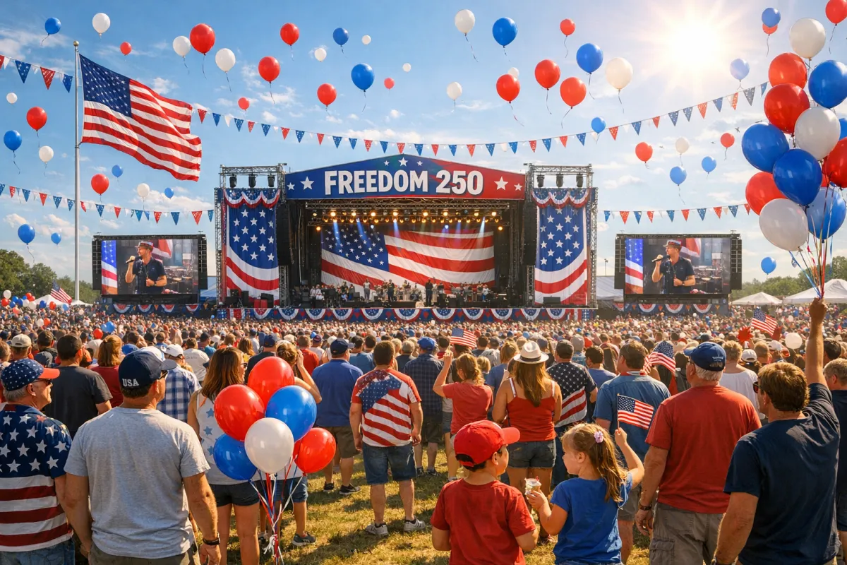 HUT 250 AS, Trump MAGA Rally, dan Kontroversi Freedom 250