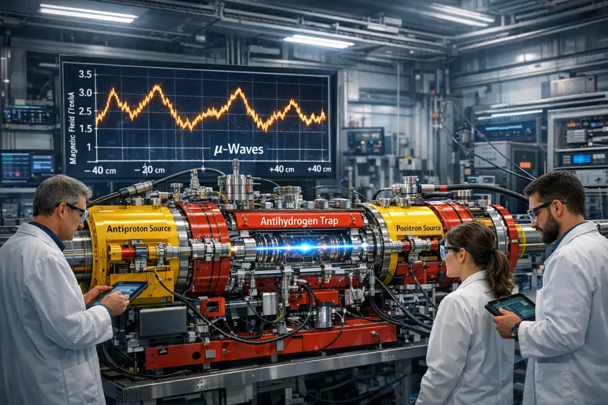 Pengukuran Struktur Hiperhalus Antihidrogen Uji CPT di CERN