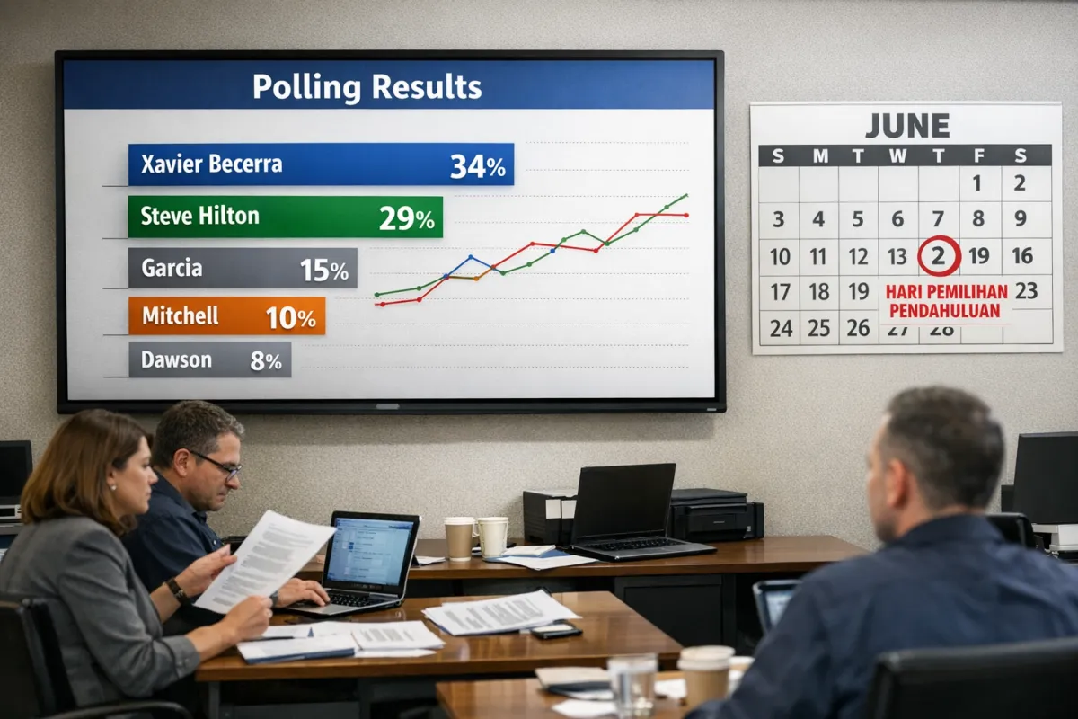 Polling Gubernur California: Becerra-Hilton Unggul Jelang Pemilihan
