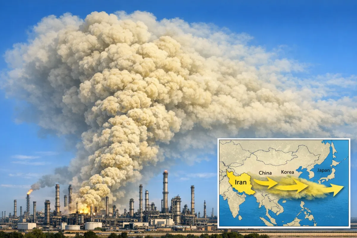 Serangan Kilang Minyak Iran Lepas SO2 Setara Letusan Vulkanik
