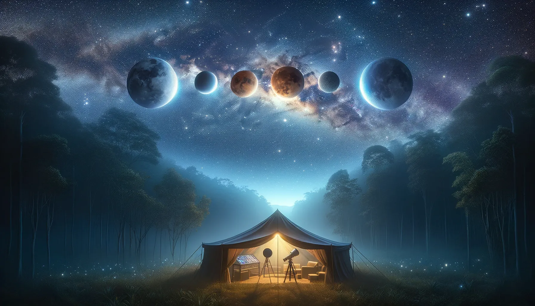 Parade Planet dan Gerhana Bulan Total: Fenomena Langit Spektakuler