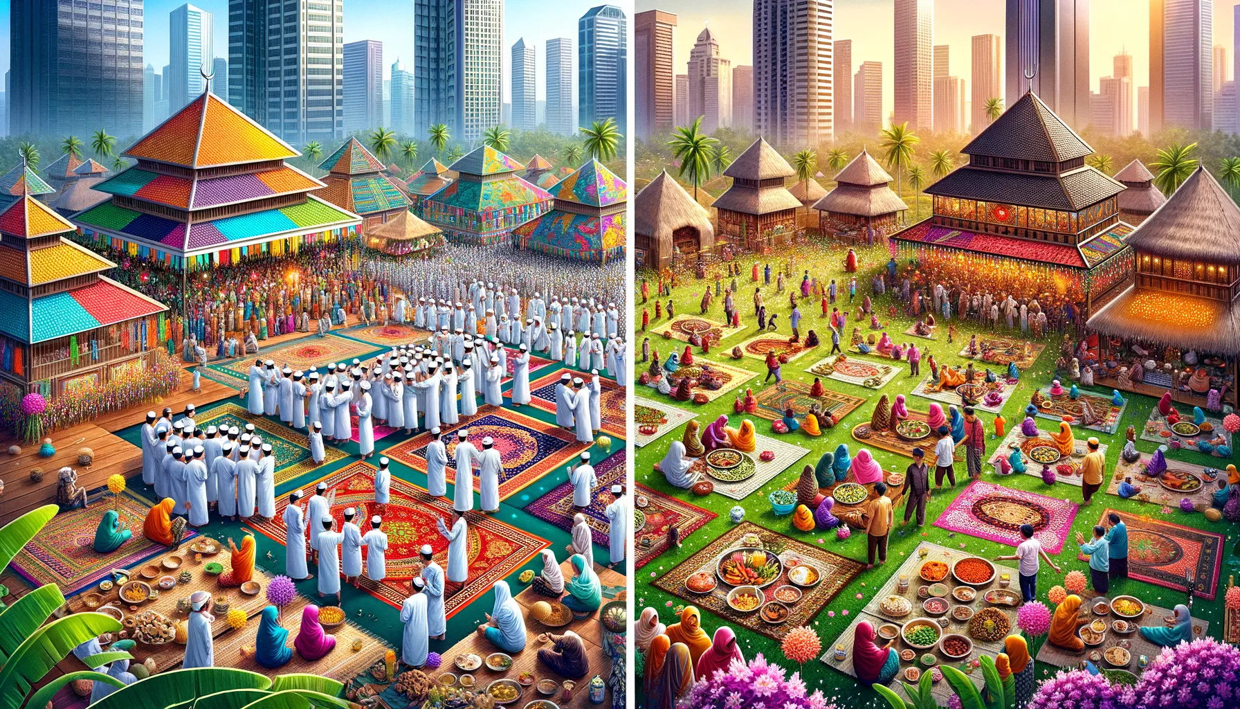 Perayaan Idul Fitri Berbeda: Antara Depok dan Makassar