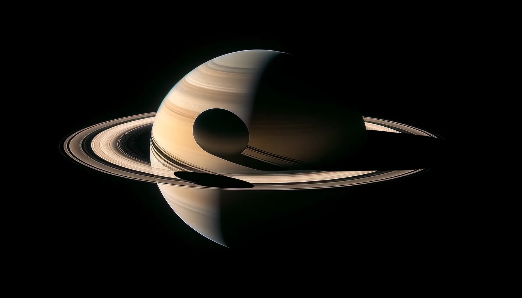 Fenomena Langka: Bayangan Titan di Saturnus Memukau Dunia