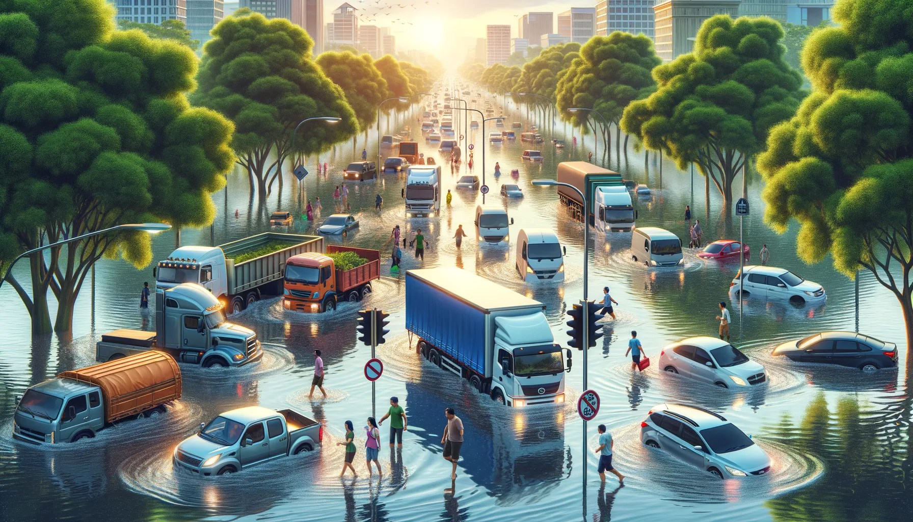 Jakarta Barat Lumpuh: Banjir di Daan Mogot Picu Kemacetan Parah