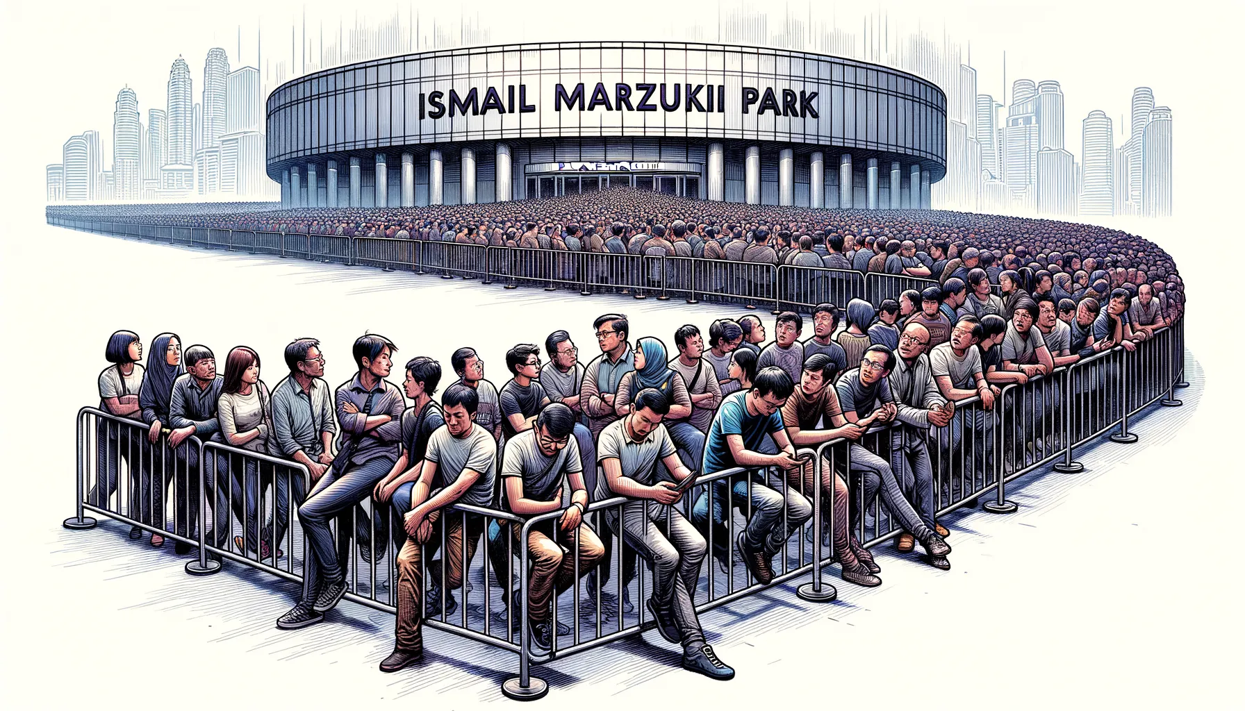 Antusiasme Warga Mengantre Tiket Planetarium TIM