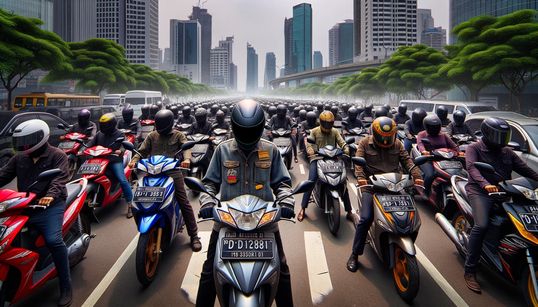 Misteri Pelat Nomor Tertutup: Taktik Hindari Tilang Elektronik