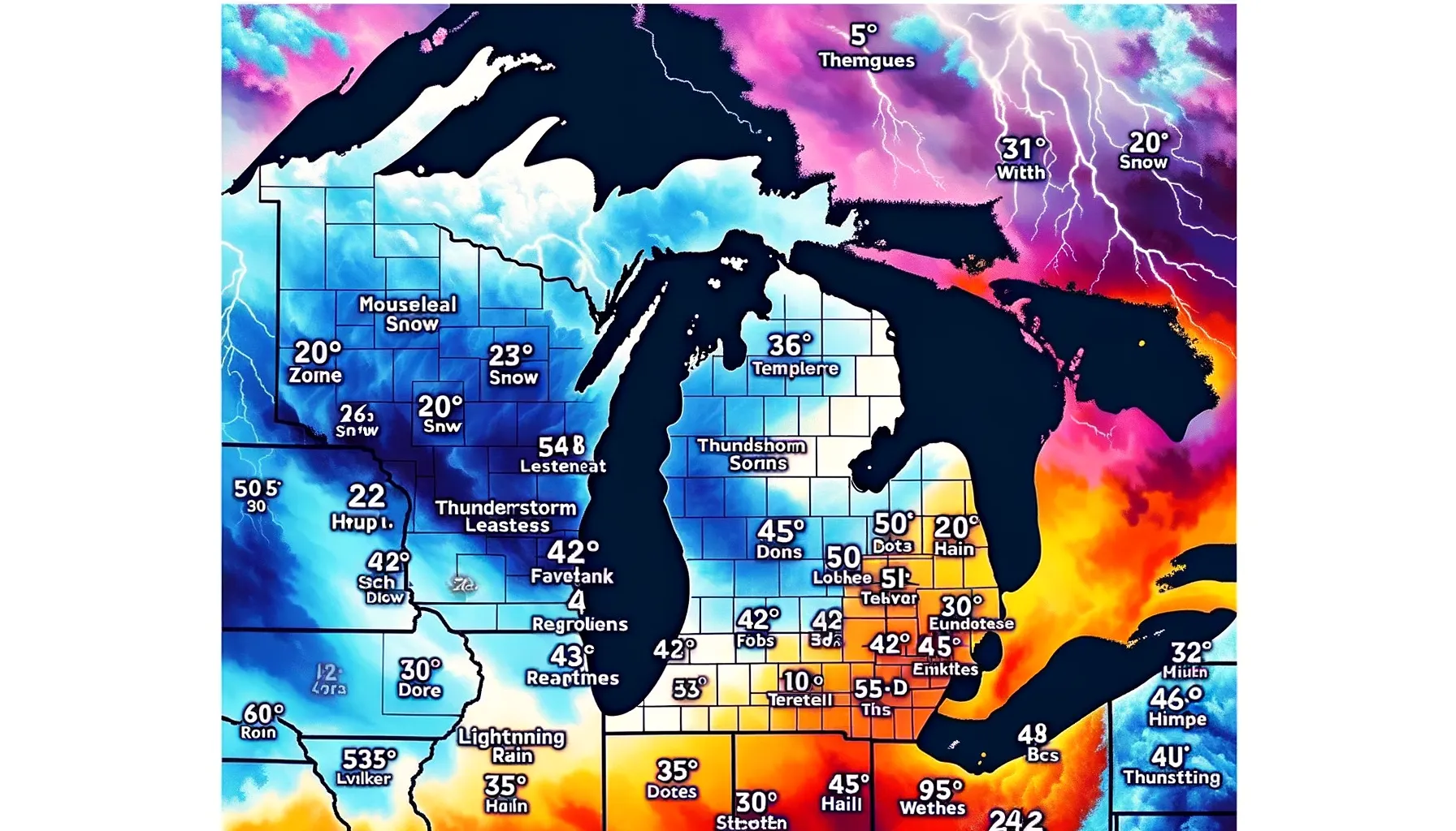 Cuaca Ekstrem Melanda Michigan: Tiga Zona Berbeda