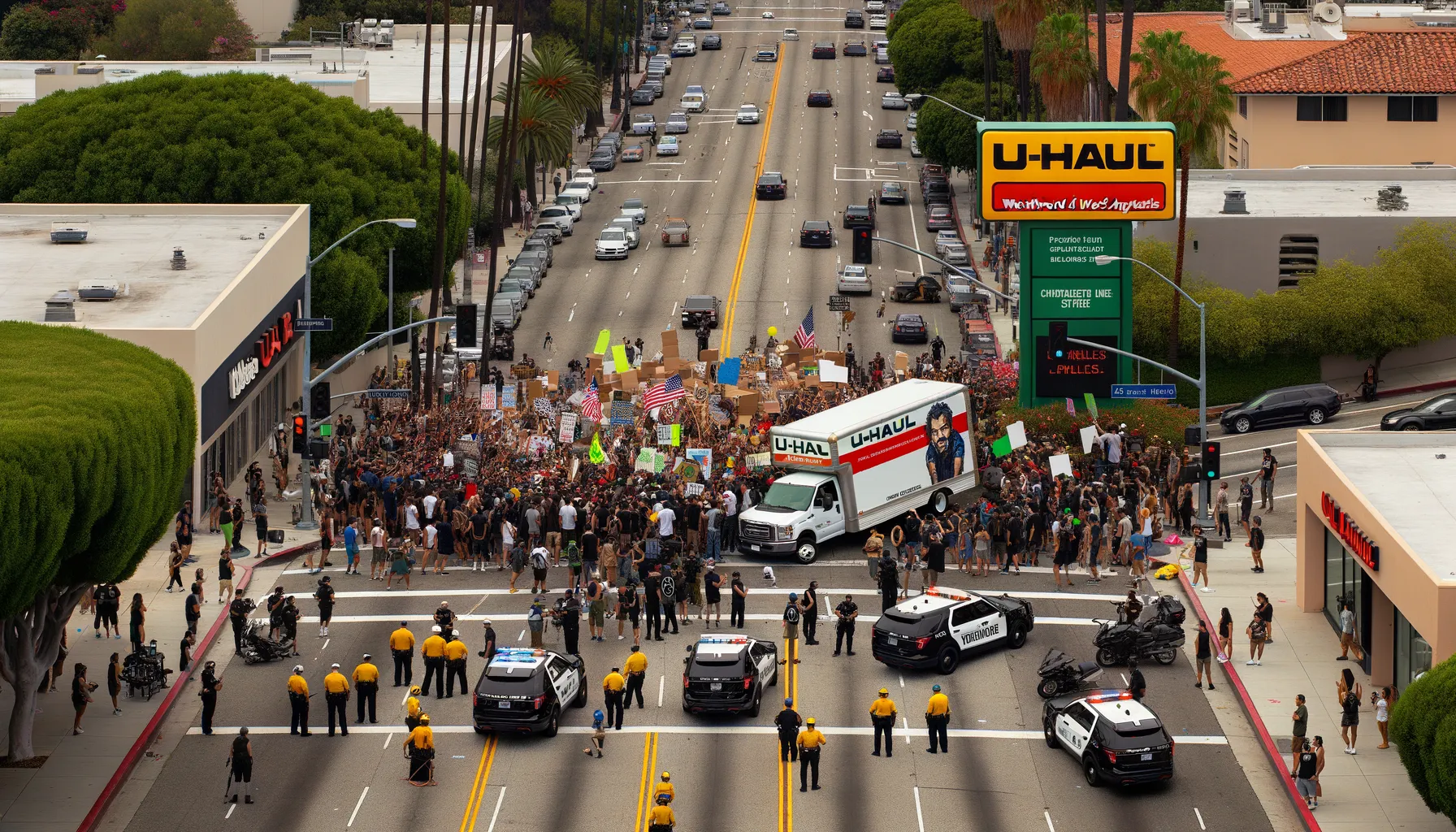 Protes Damai Berubah Chaotic di Los Angeles: Tensi Memanas