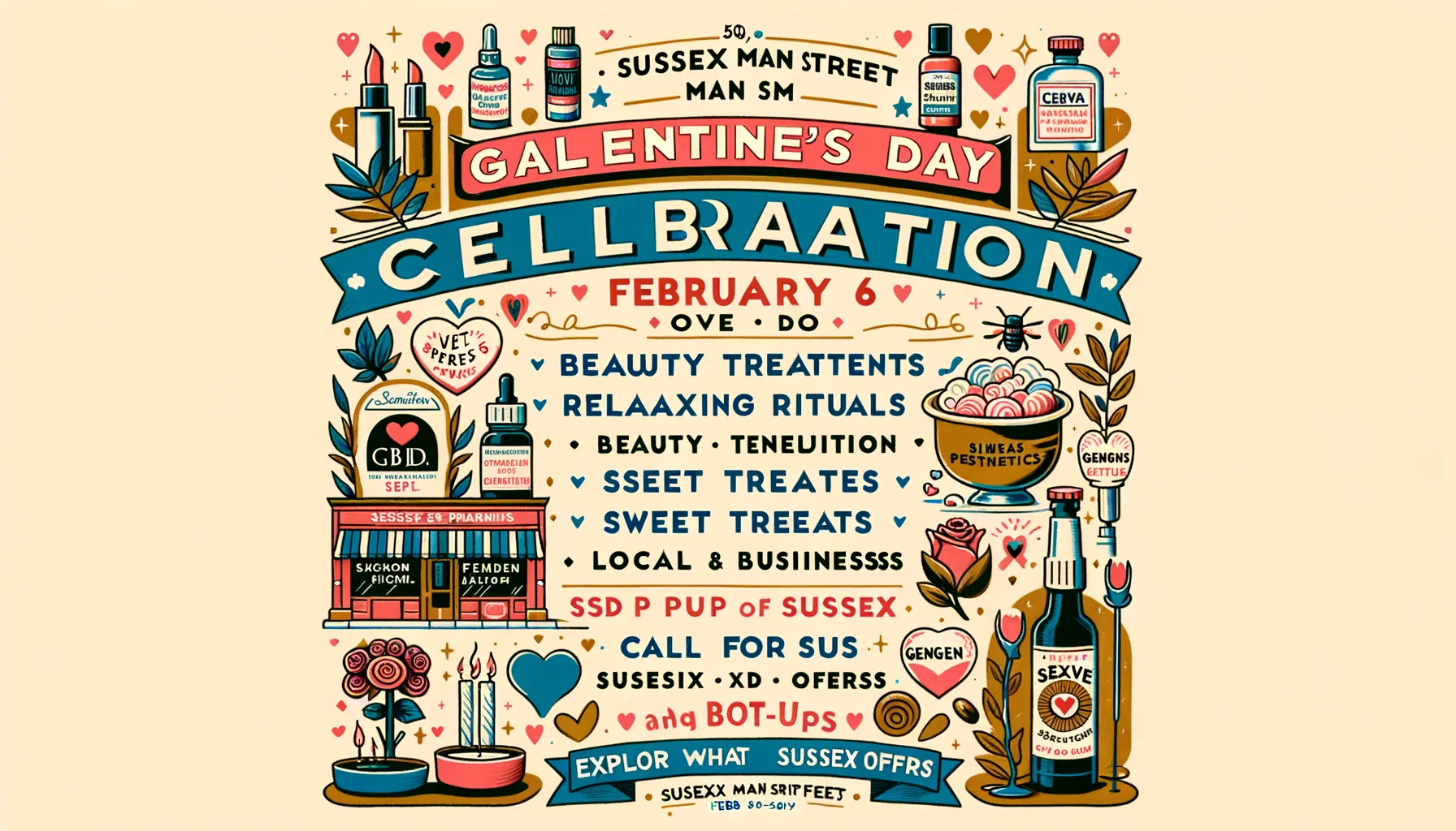 Merayakan Galentine's Day di Sussex: Dukungan untuk Bisnis Lokal