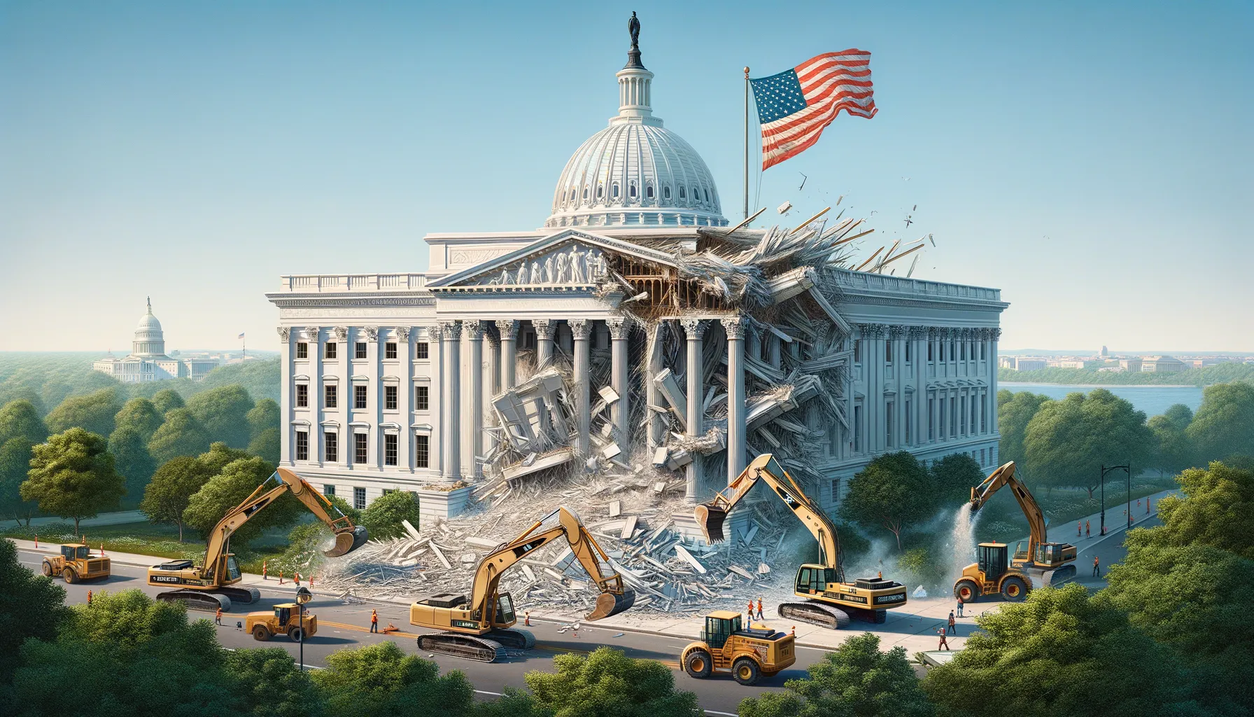 Kontroversi Proyek Ballroom Trump di Sayap Timur Gedung Putih