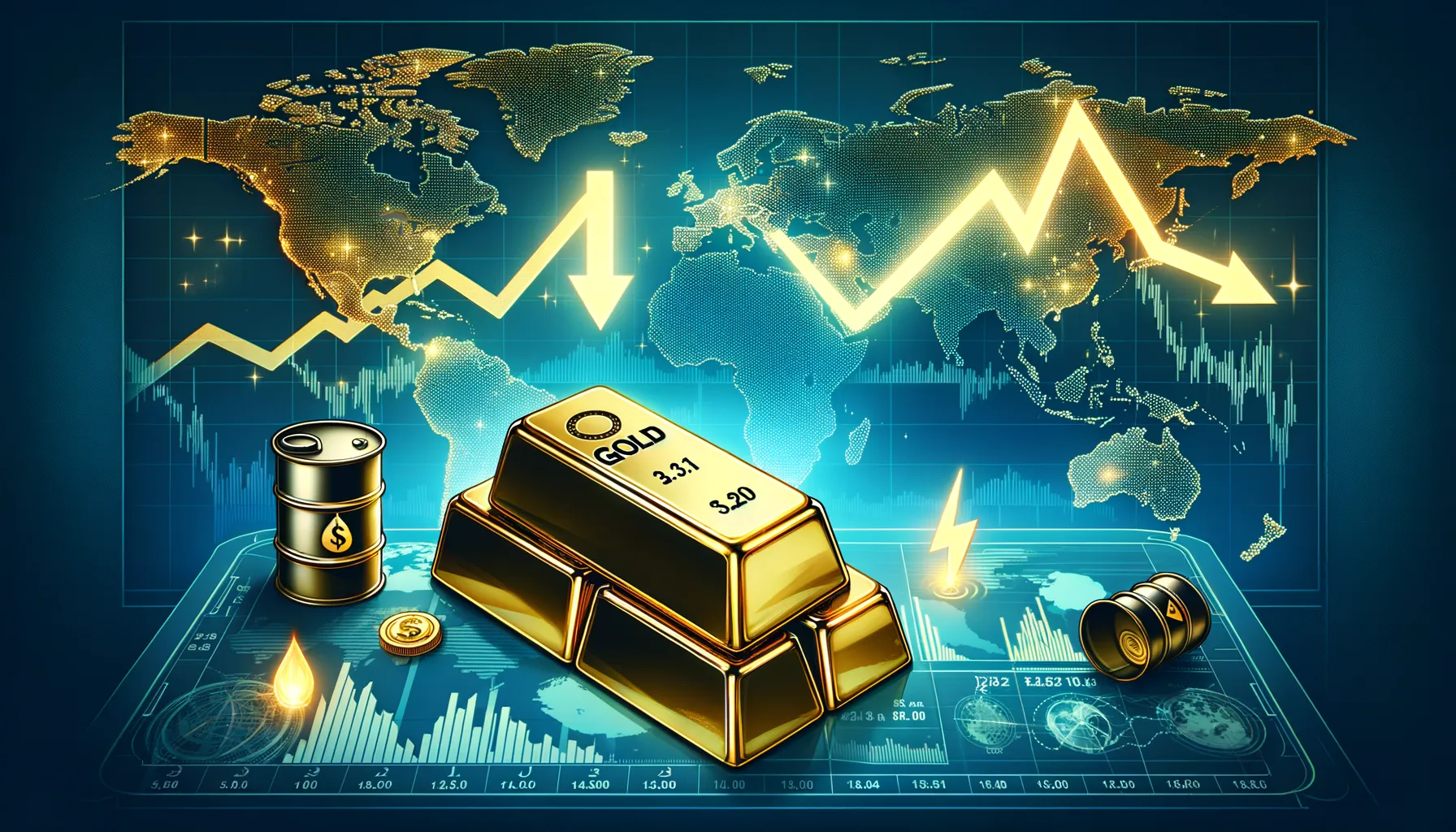 Emas Anjlok: Imbas Lonjakan Energi dan Kebijakan Suku Bunga