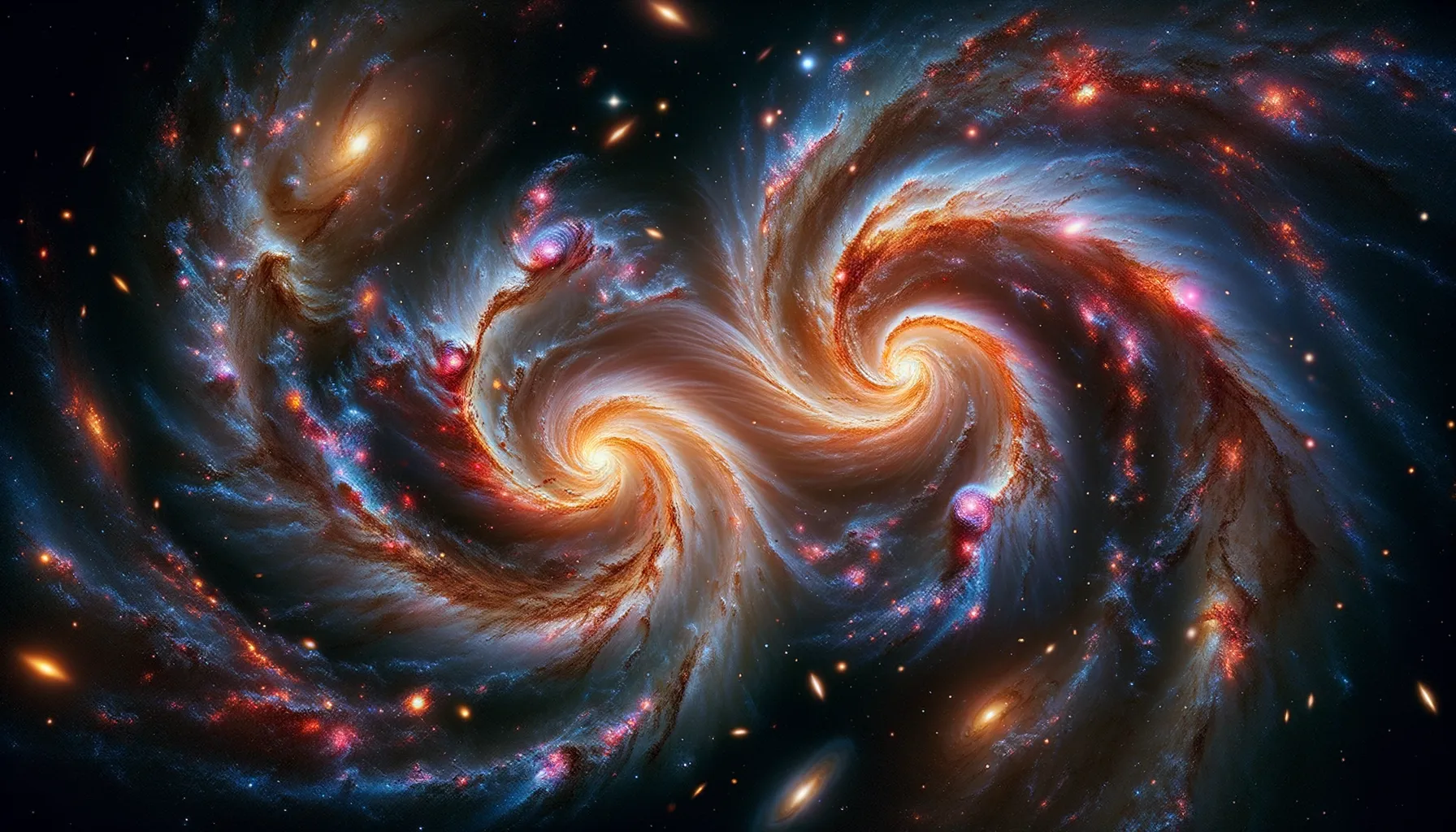 Pertemuan Kosmik: Tabrakan Galaksi dalam Pelukan Gravitasi