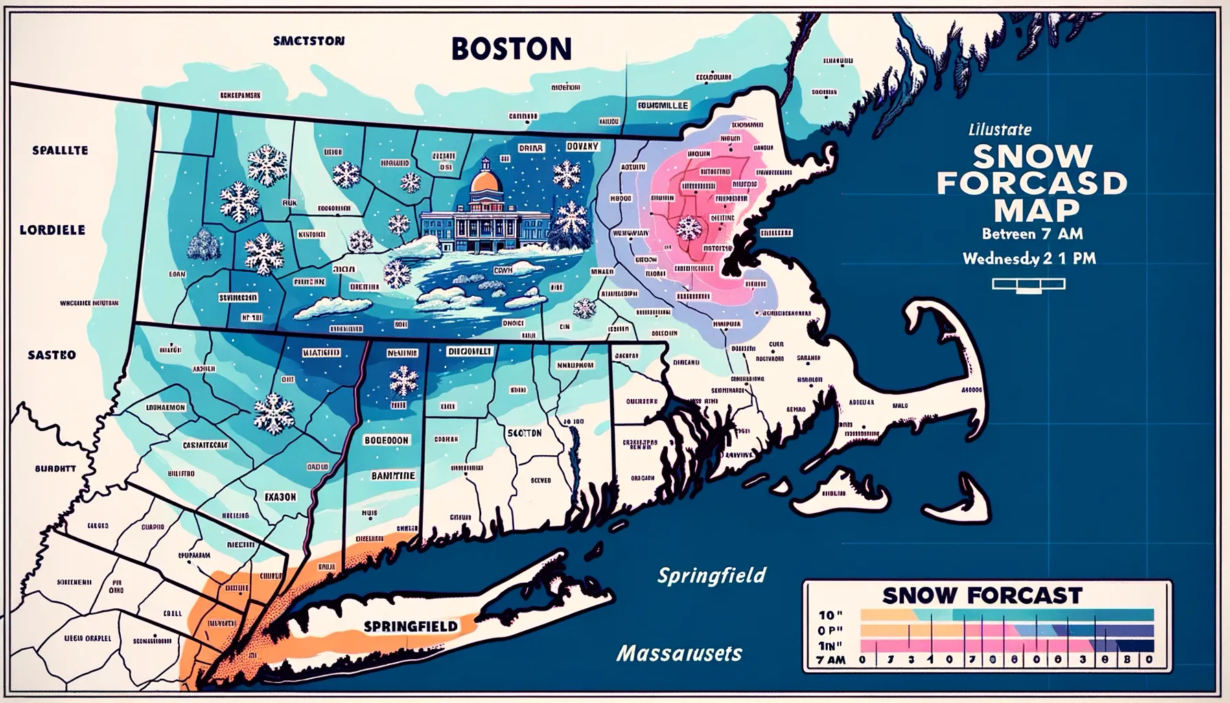 Prakiraan Cuaca Boston: Salju Ringan Pasca Badai Salju 2026