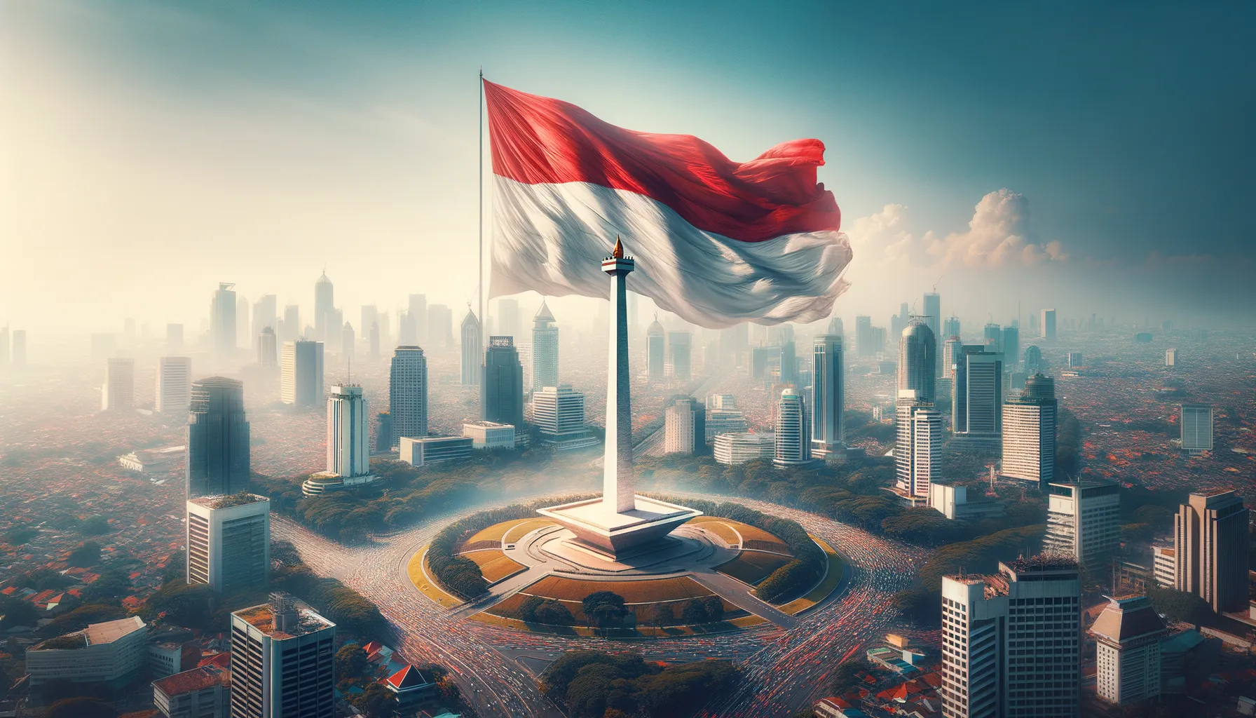 Bendera Robek di Monas: Uji Ketahanan di Tengah Angin Kencang