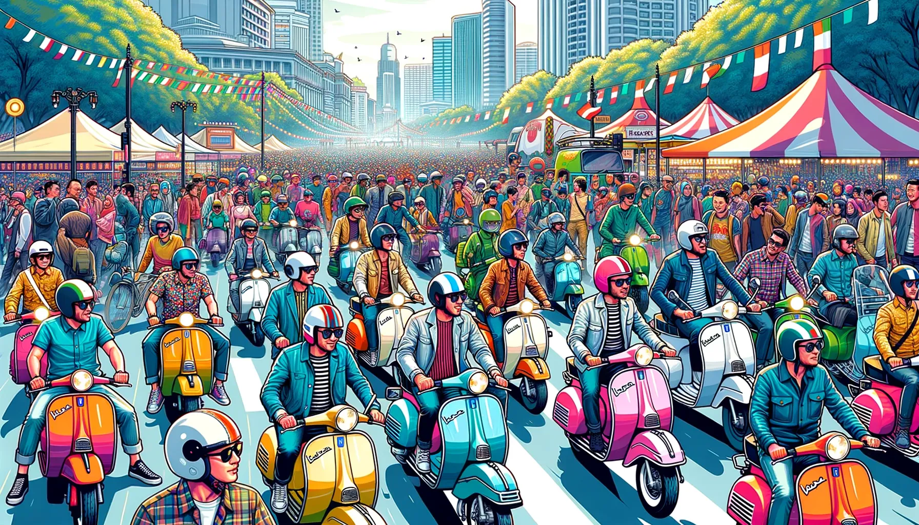 Vespa Indonesia Meriahkan Jakarta Mods MayDay 2025