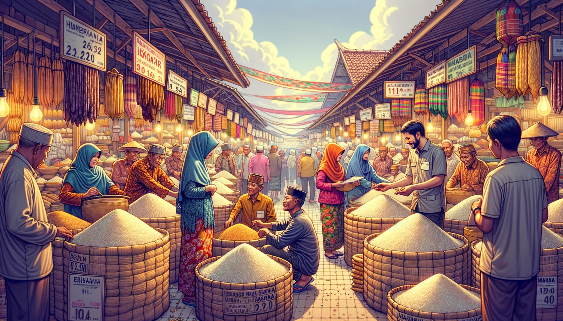 Kenaikan Harga Beras di 200 Kabupaten: Tantangan Inflasi dan Stabilitas Harga