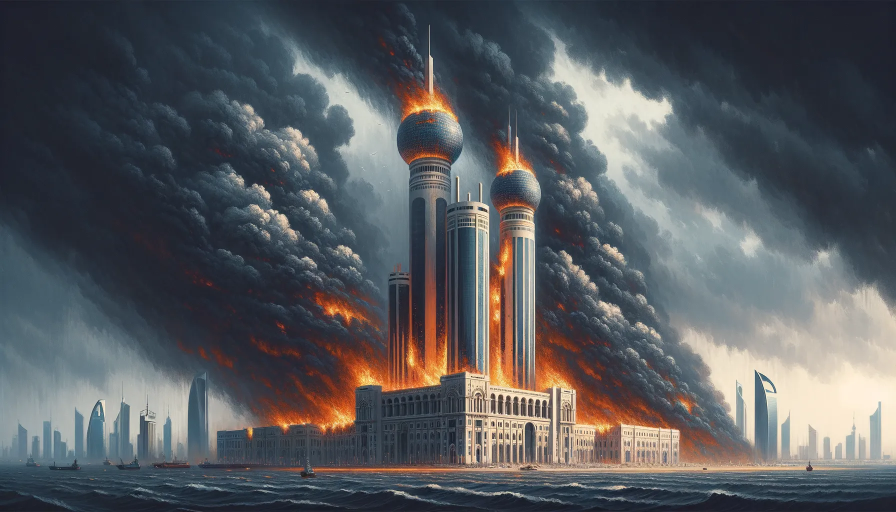 Serangan Drone Mengguncang Sektor Minyak Kuwait, Api Berkobar di Fasilitas Utama