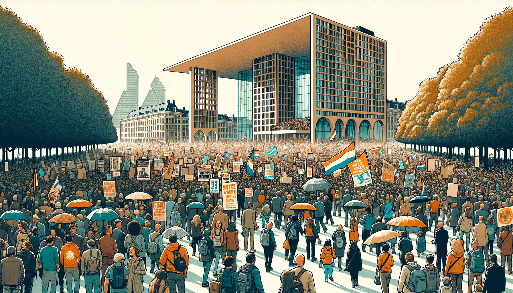 Protes Anti-Imigrasi di Den Haag Memanas, Menjelang Pemilu Belanda