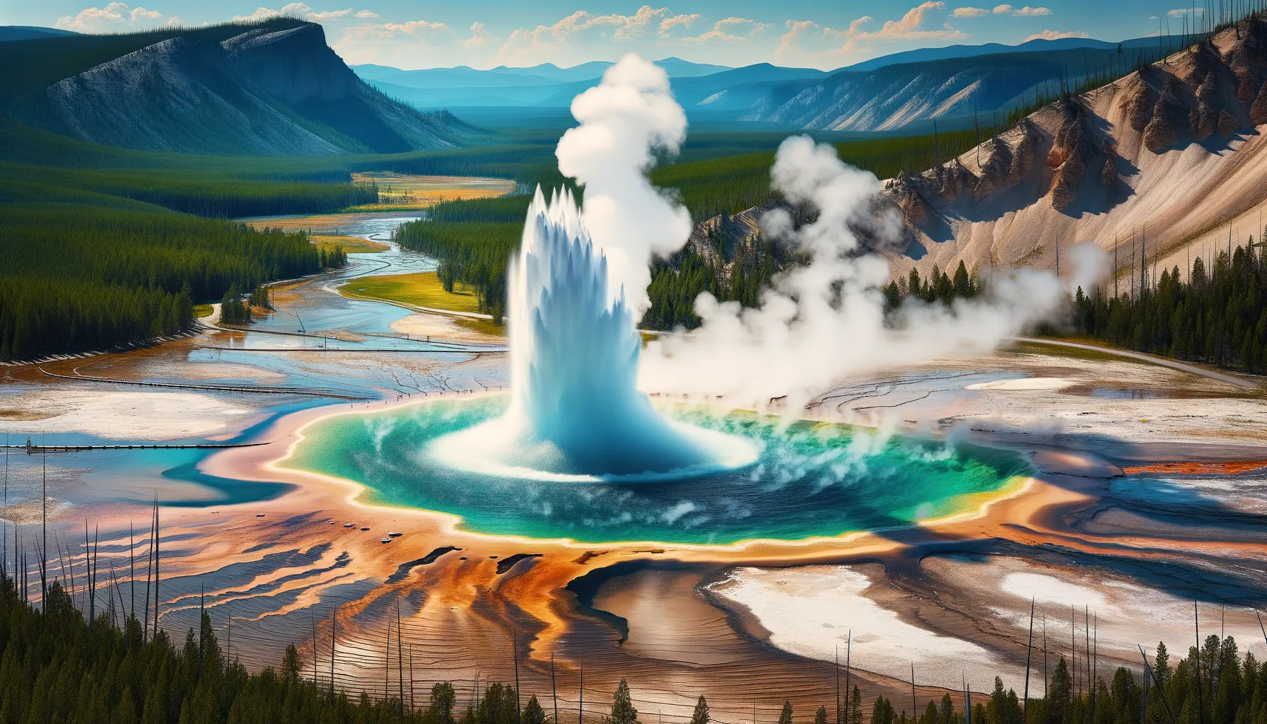 Fenomena Spektakuler Geyser Asam Terbesar Dunia di Norris