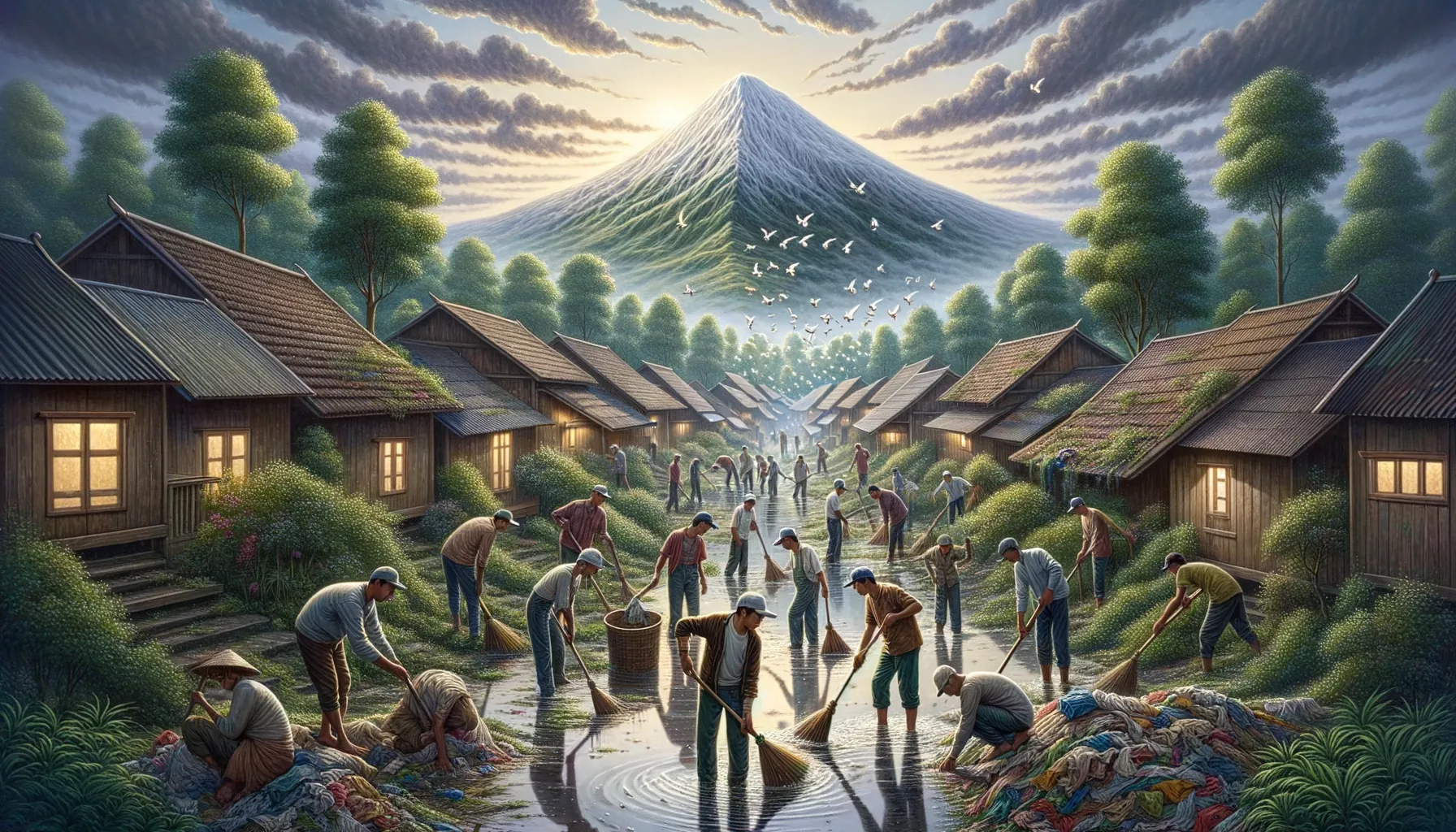 Warga Dusun Kahat Berjuang Cegah DBD dengan Kerja Bakti Rutin