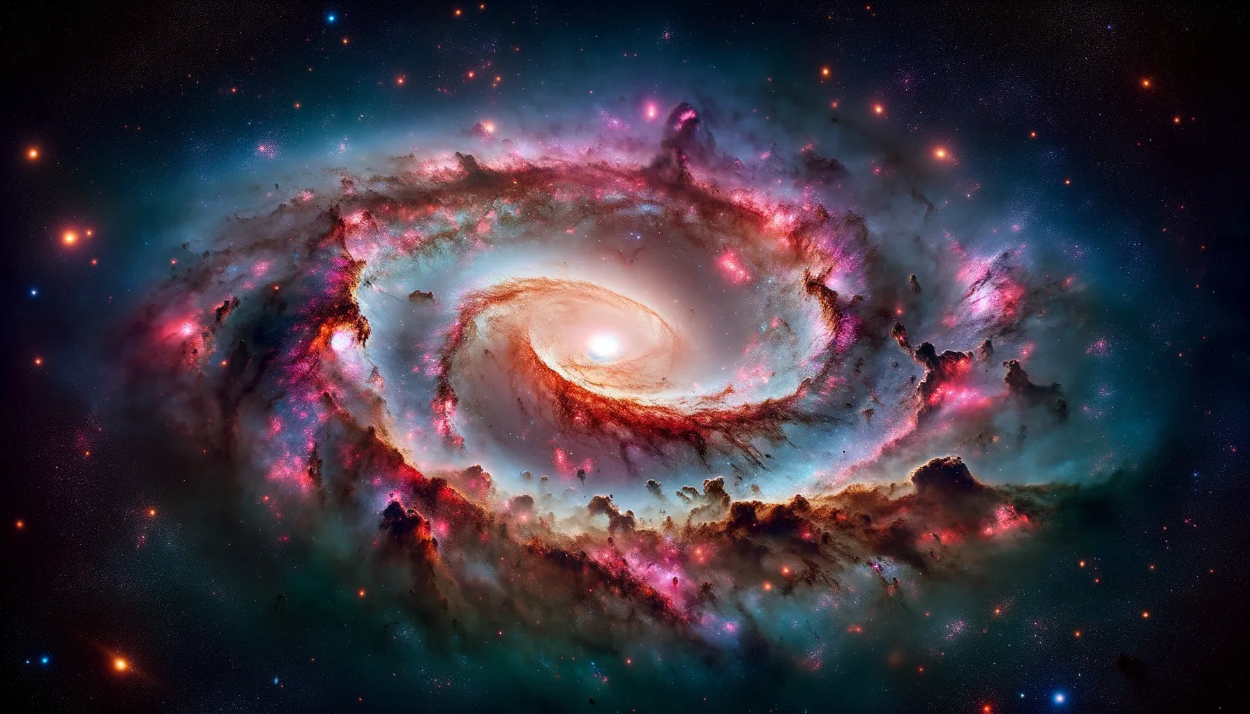 Keindahan Gas Pembentuk Bintang di Pusat Galaksi Bima Sakti