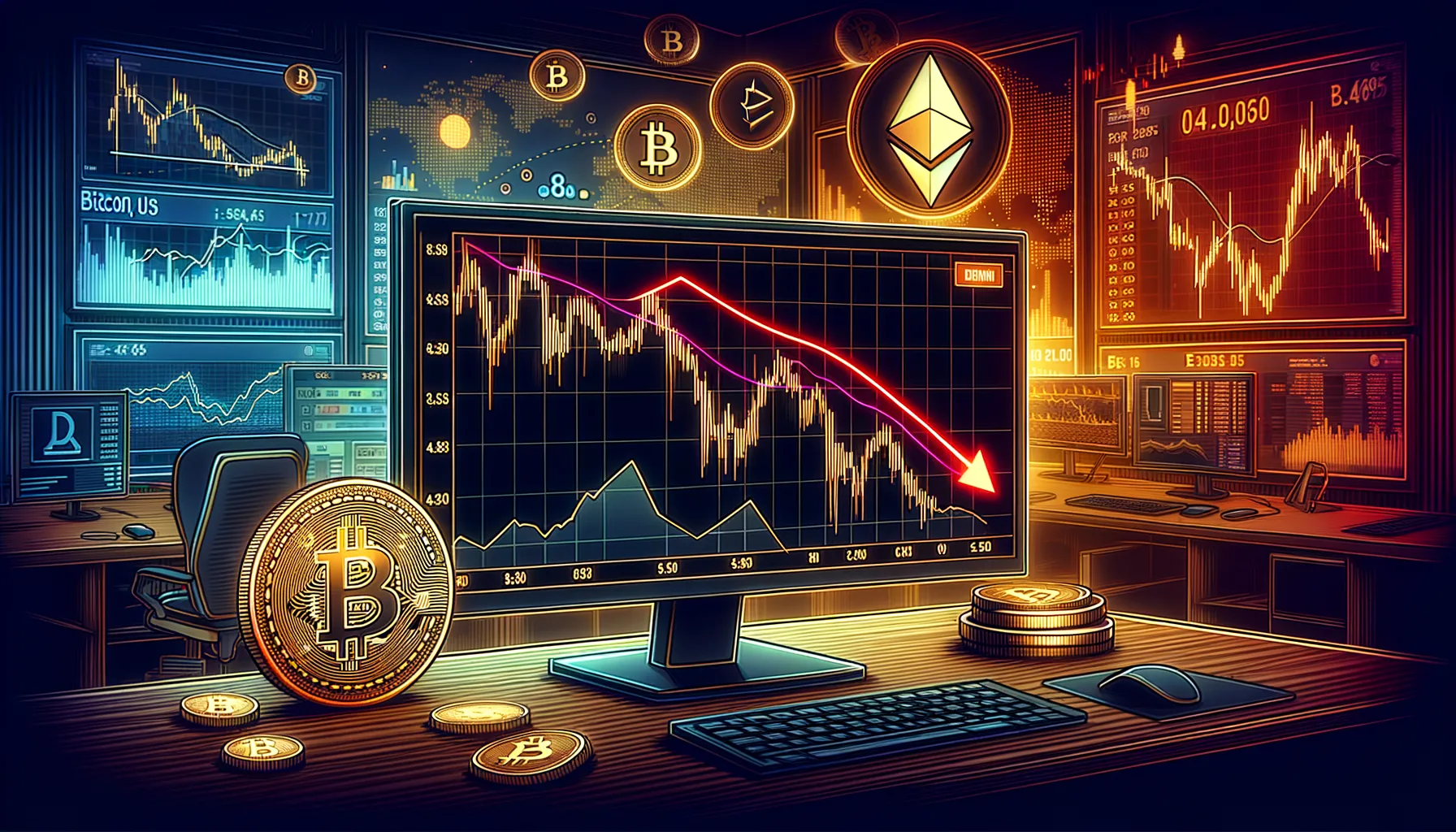 Pasar Kripto Terpukul: Bitcoin dan Ethereum Rontok