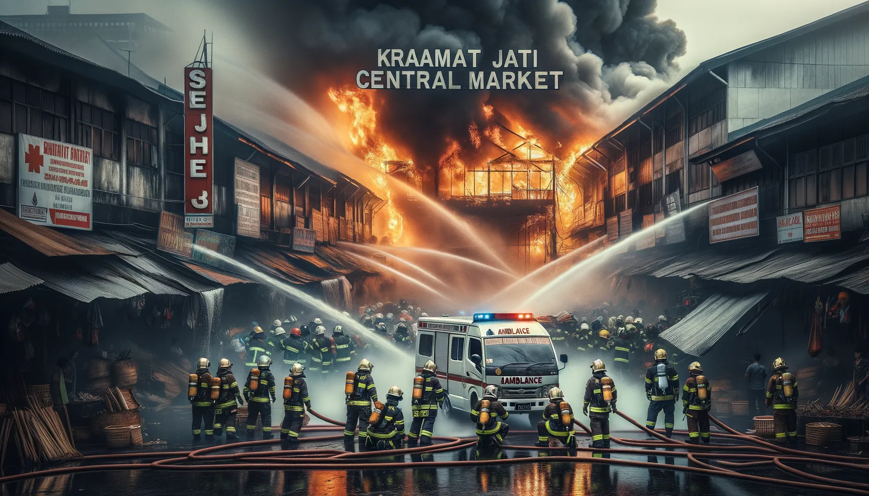 Kebakaran Pasar Induk Kramat Jati: 350 Kios Hangus Terbakar