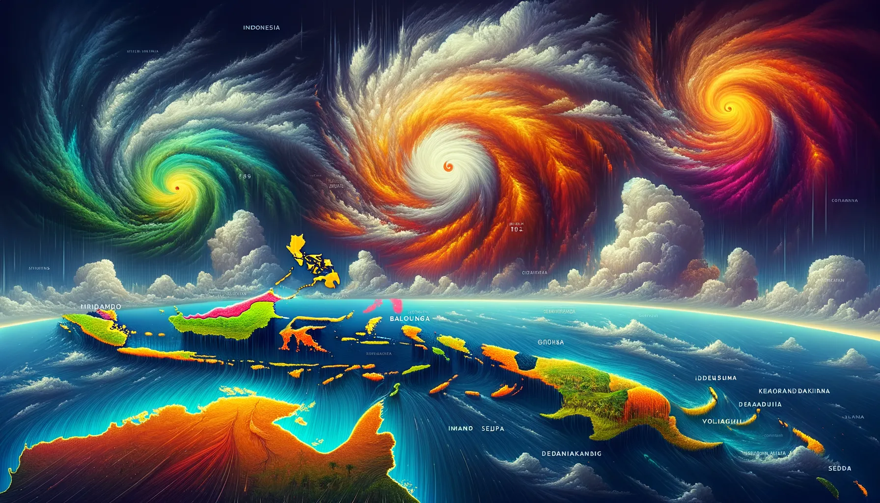 Peran Siklon Tropis Bakung dan Bibit 93S dalam Cuaca Ekstrem Indonesia