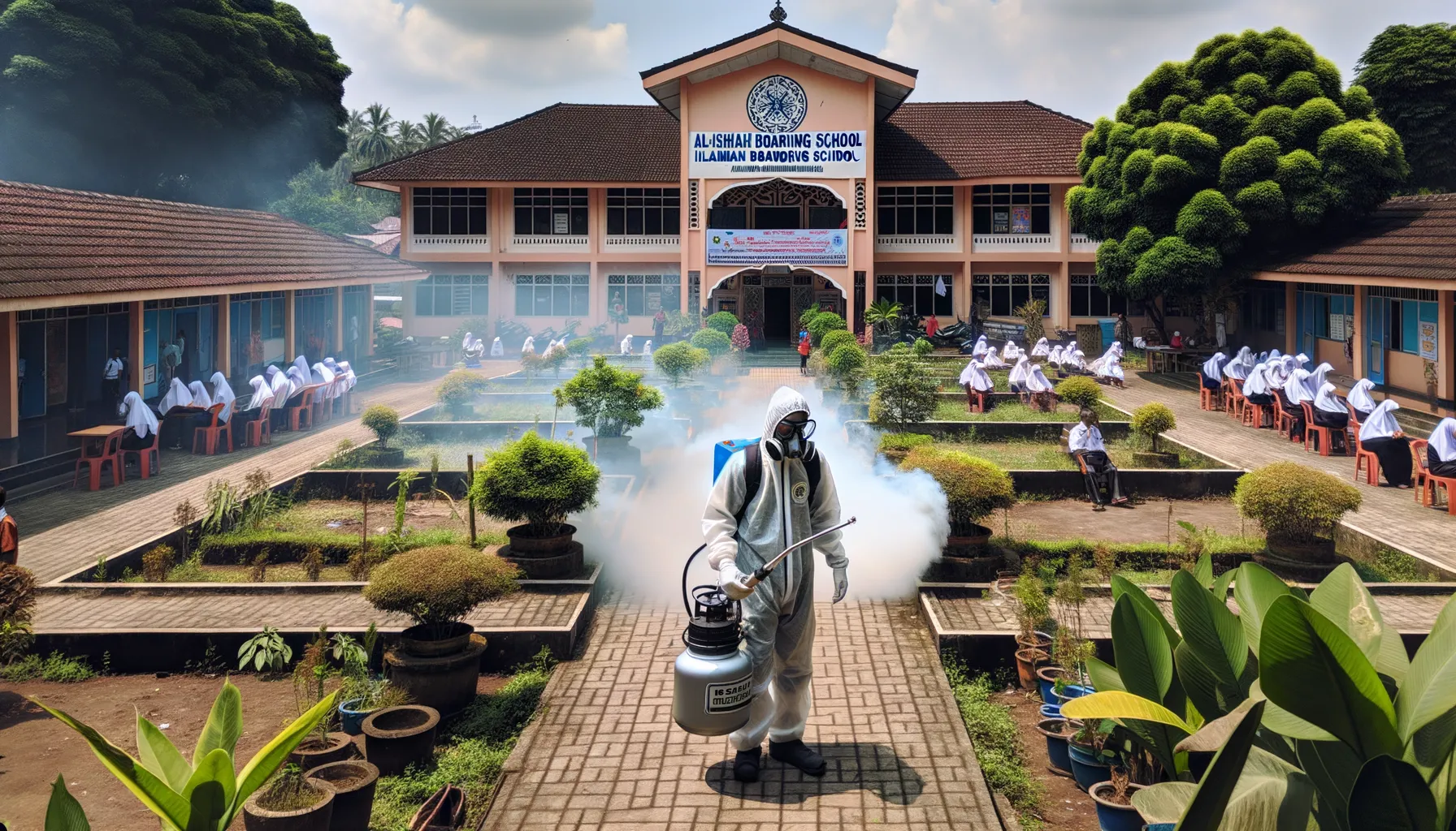 Pengasapan di Pondok Pesantren: Upaya Cegah Demam Berdarah