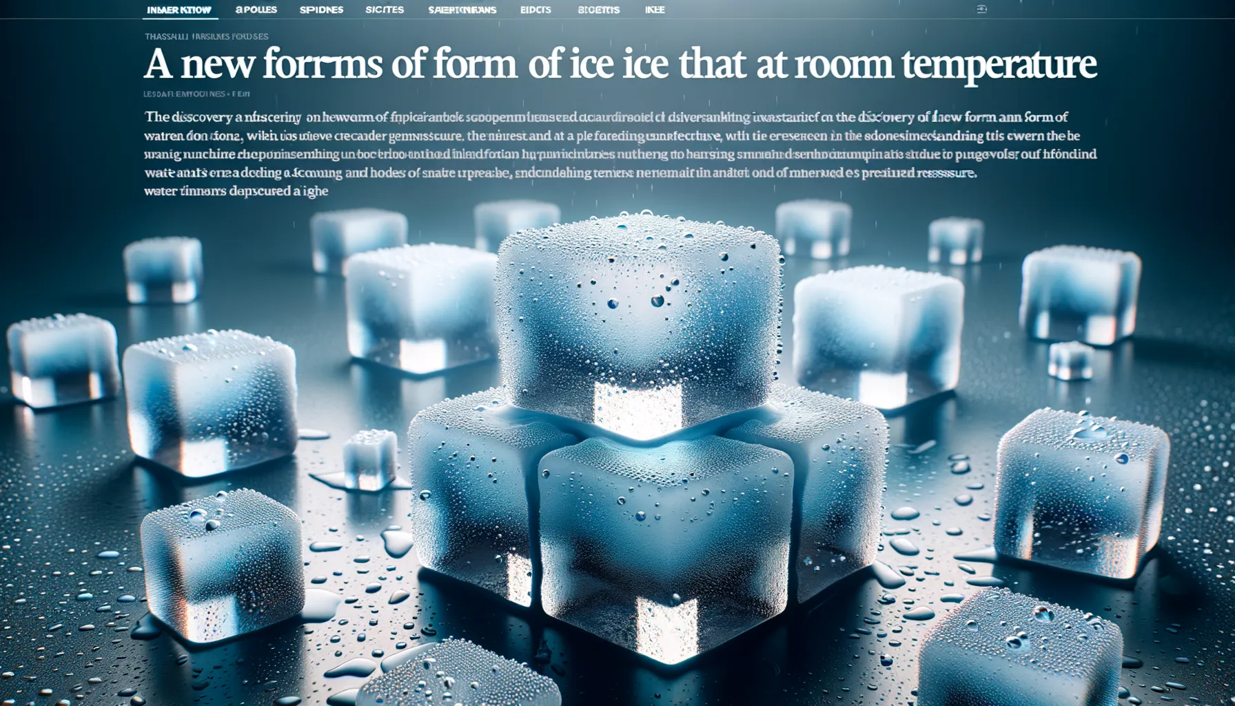 Penemuan Es XXI: Revolusi dalam Studi Air dan Tekanan Ruang