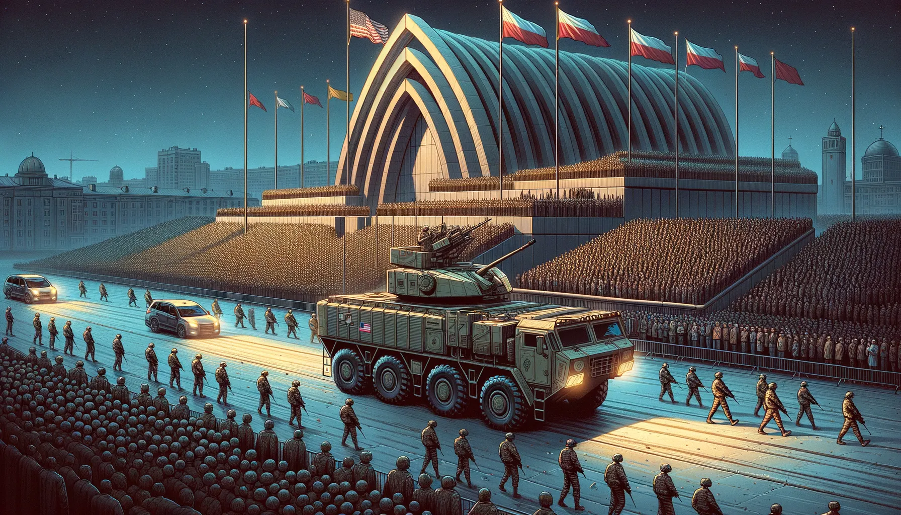 Parade Militer Megah Korea Utara Tunjukkan Aliansi Baru