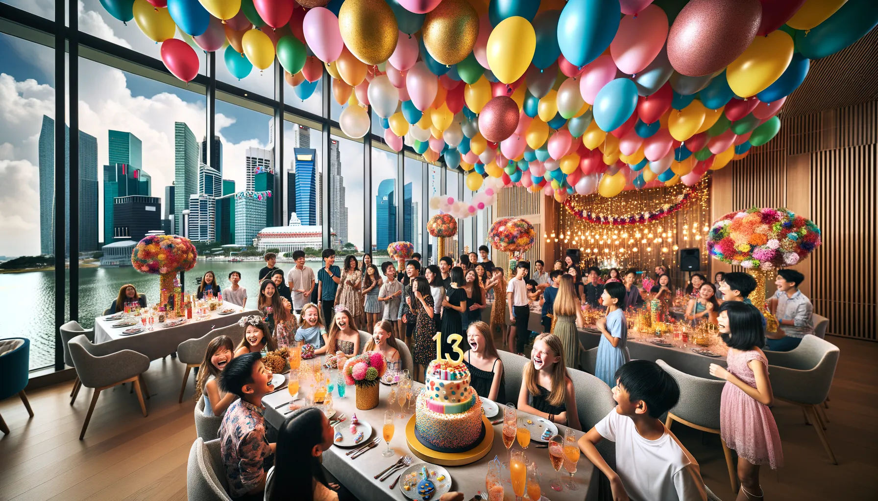 Denada dan Jerry Aurum: Kebahagiaan Aisha di Ulang Tahun ke-13