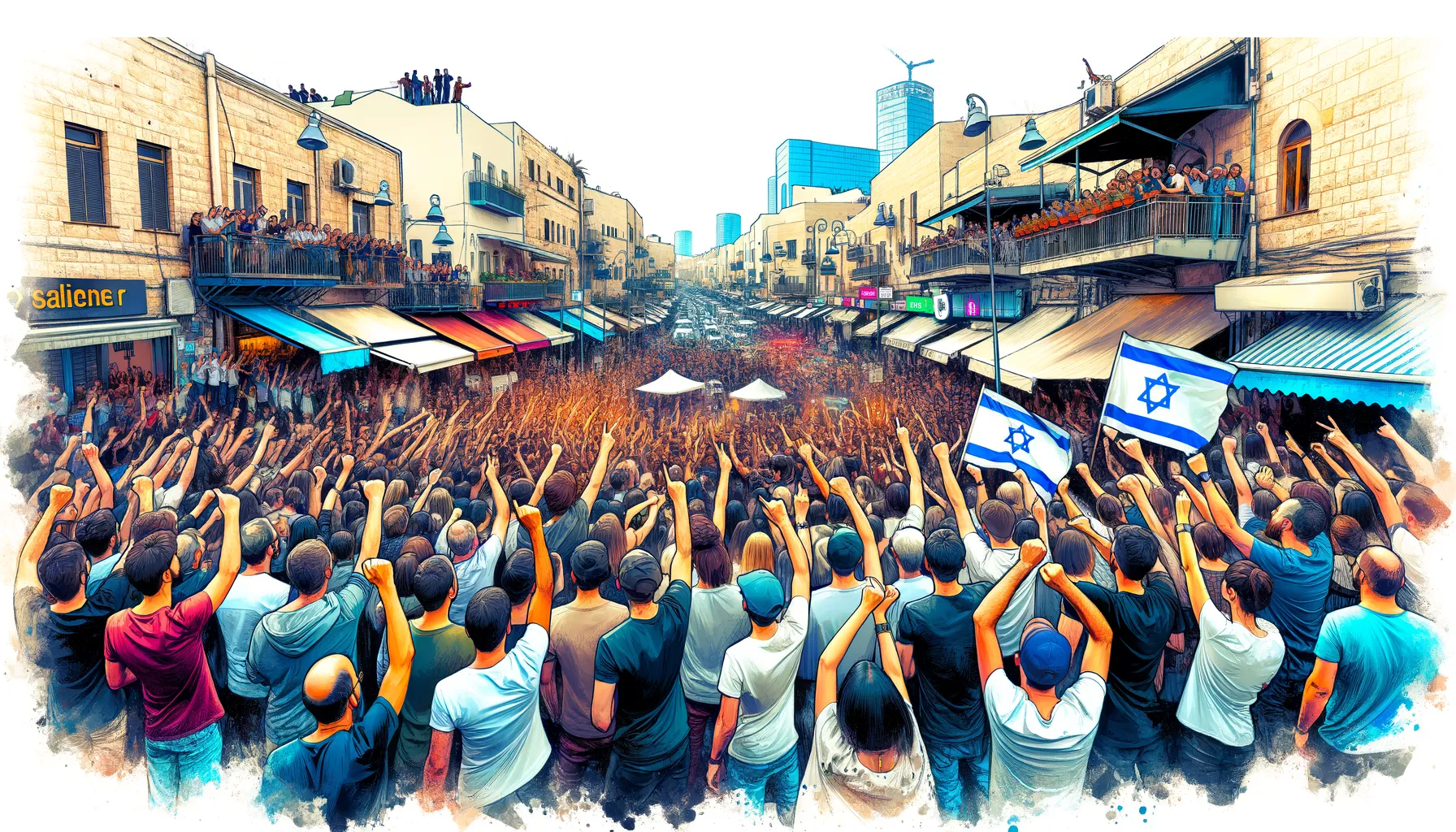 Kerumunan di Tel Aviv: Antisipasi Berita Pembebasan Sandera