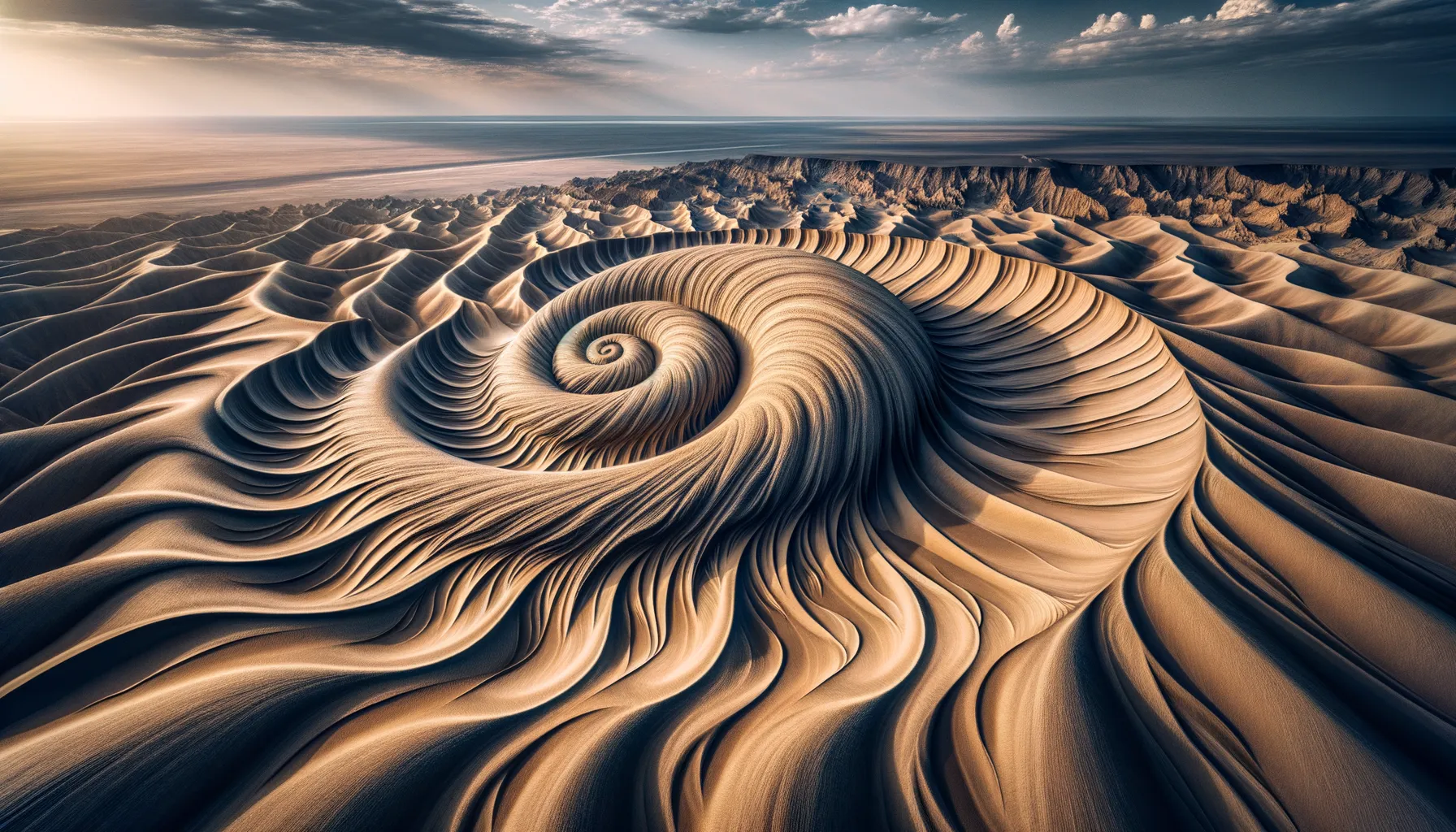 Dataran Pasir Kazakhstan: Keajaiban Alam Berbentuk Siput