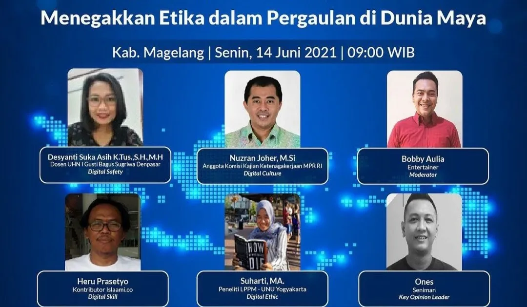 Menegakkan Etika dalam Interaksi di Dunia Maya melalui Webinar Literasi Digital di Magelang