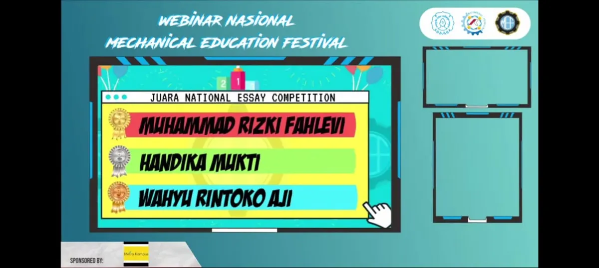 Handika Mukti Raih Juara II Mechanical Education Festival di UNS Surakarta