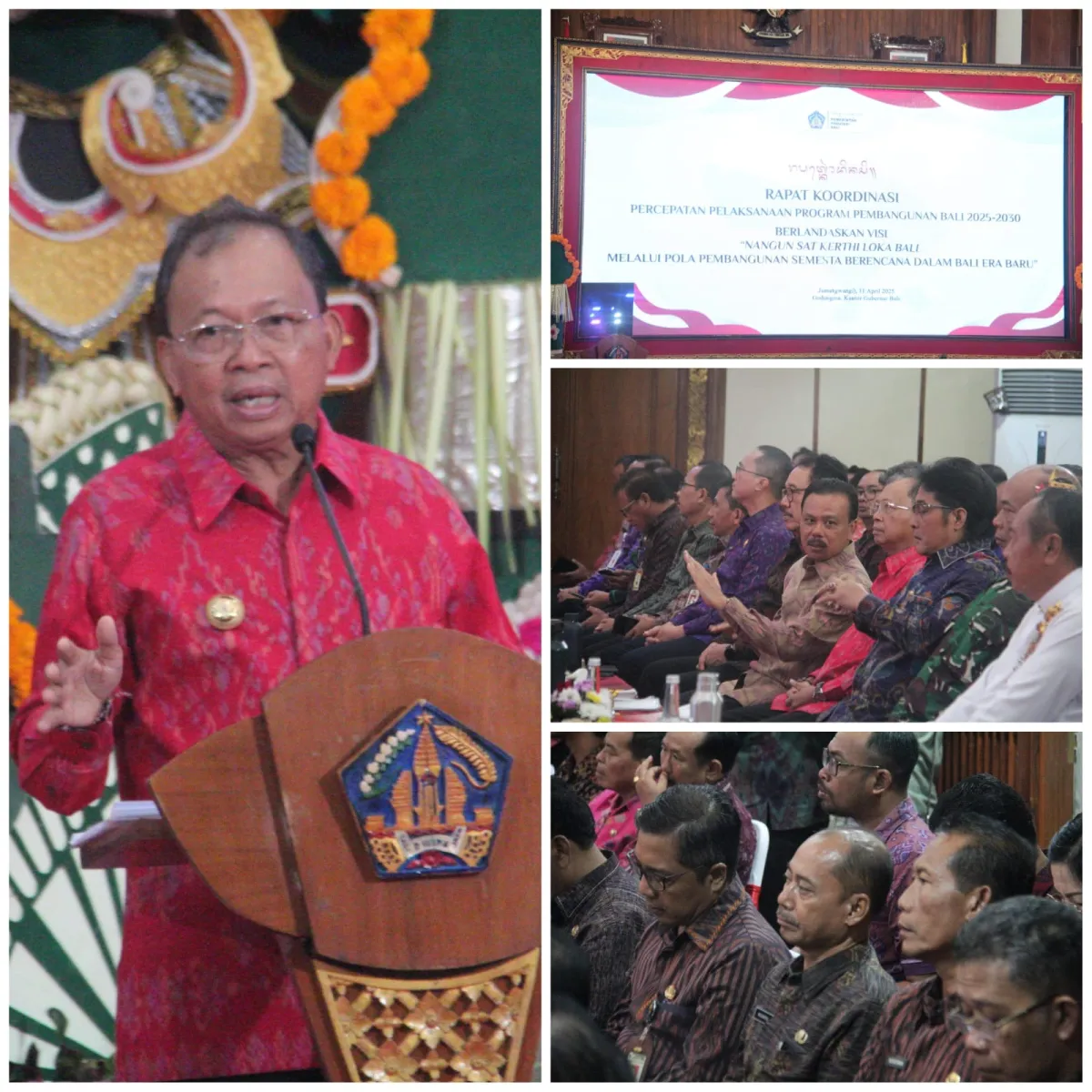 Pemprov Bali Bentuk Tim Percepatan Pembangunan 2025-2030, Prioritaskan Lingkungan dan Kebudayaan