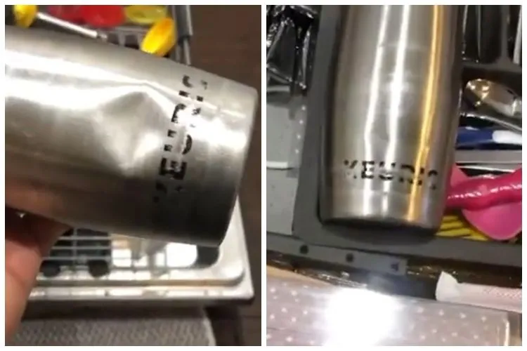 Trik Sederhana Memperbaiki Gelas Stainless yang Penyok dengan Bantuan Sendok