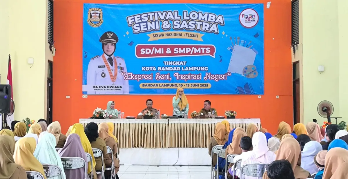 FLS3N 2025 Tingkat Kota Bandar Lampung Dibuka, Disdikbud Ajak Siswa Ekspresikan Seni dan Sastra Secara Positif