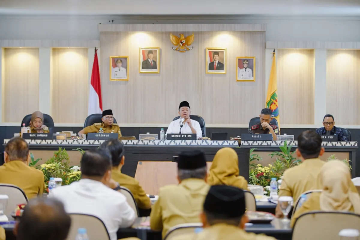 Pemprov Lampung dan Menteri ATR/BPN Bahas Penguatan Sinergi Tata Ruang dan Pertanahan