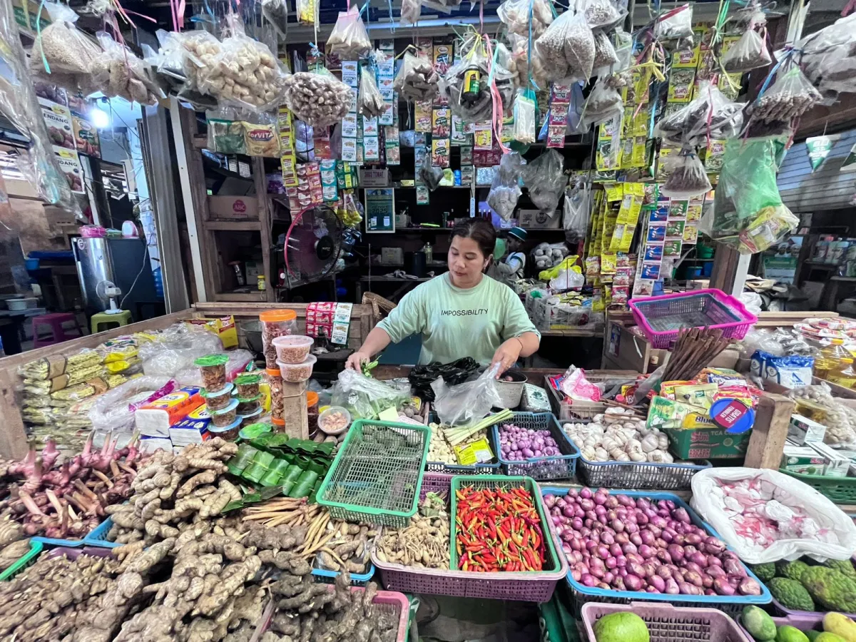 Harga Bumbu Dapur di Pasar Kahayan Palangka Raya Dilaporkan Stabil