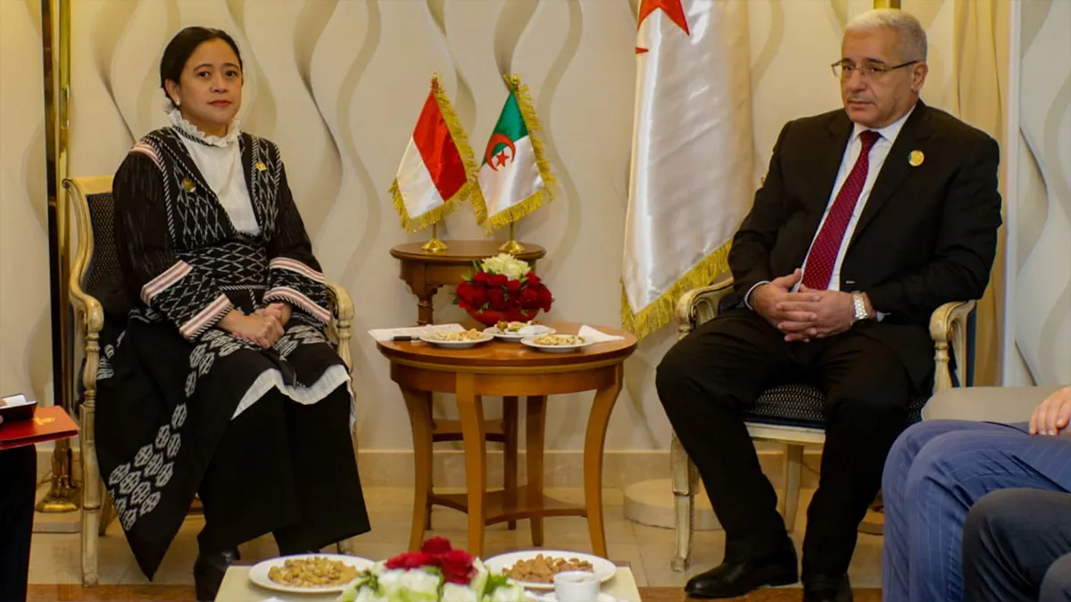 Puan Maharani Apresiasi Patung Bung Karno di Aljazair saat Bertemu Ketua Parlemen Aljazair