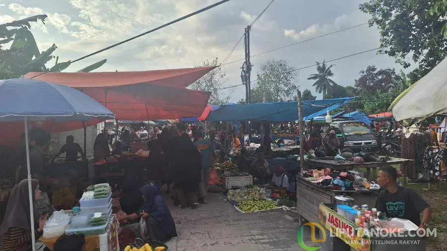 Pasar Kaget Melati Pekanbaru Ramai, Kuliner Tradisional Jadi Daya Tarik