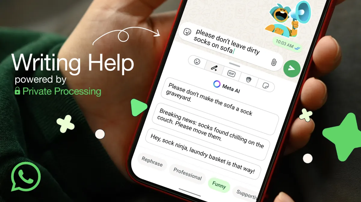 WhatsApp Rilis Fitur AI “Bantuan Penulisan” untuk Menyusun Ulang Gaya Pesan