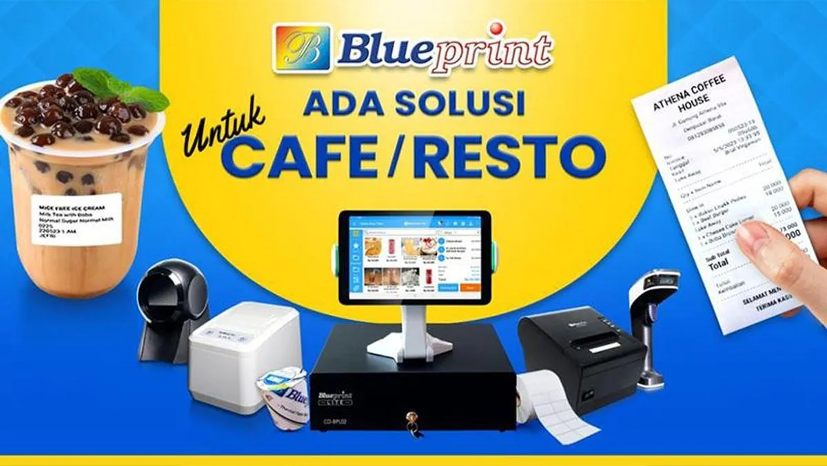 Blueprint Tawarkan Solusi Terintegrasi Perangkat Transaksi untuk Restoran dan Kafe