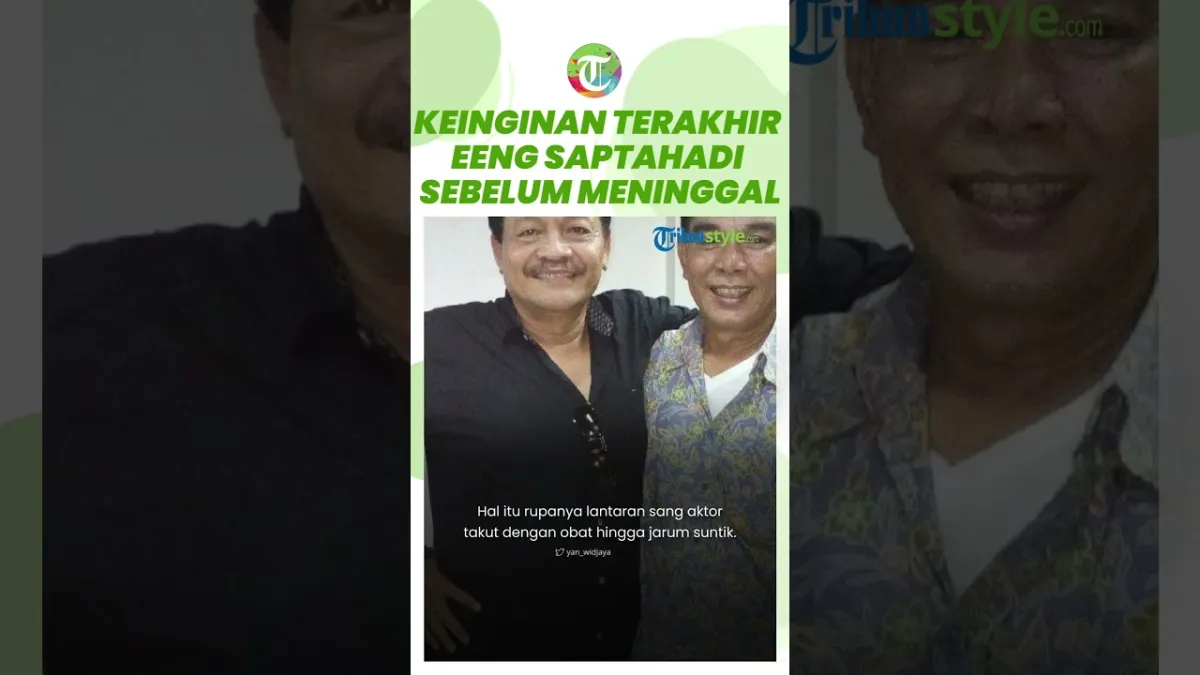 Aktor Senior Eeng Saptahadi Meninggal Dunia, Keluarga Ungkap Keinginan Terakhir dan Kondisinya Saat Dirawat