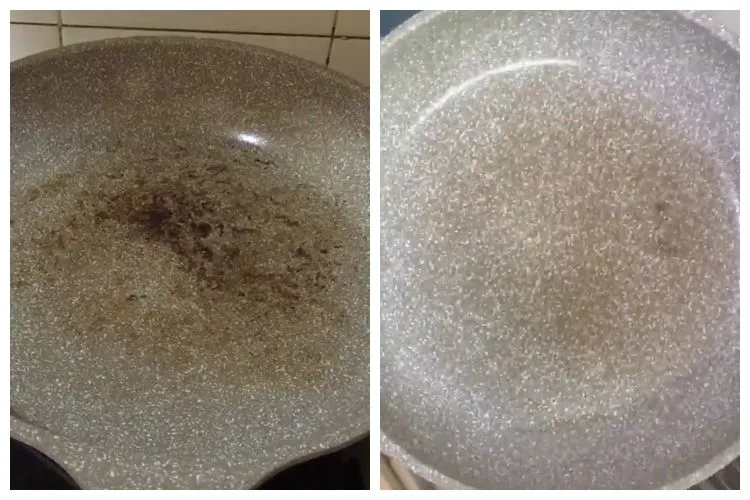 Cara Praktis Bersihkan Noda Gosong di Teflon dengan Air dan Garam